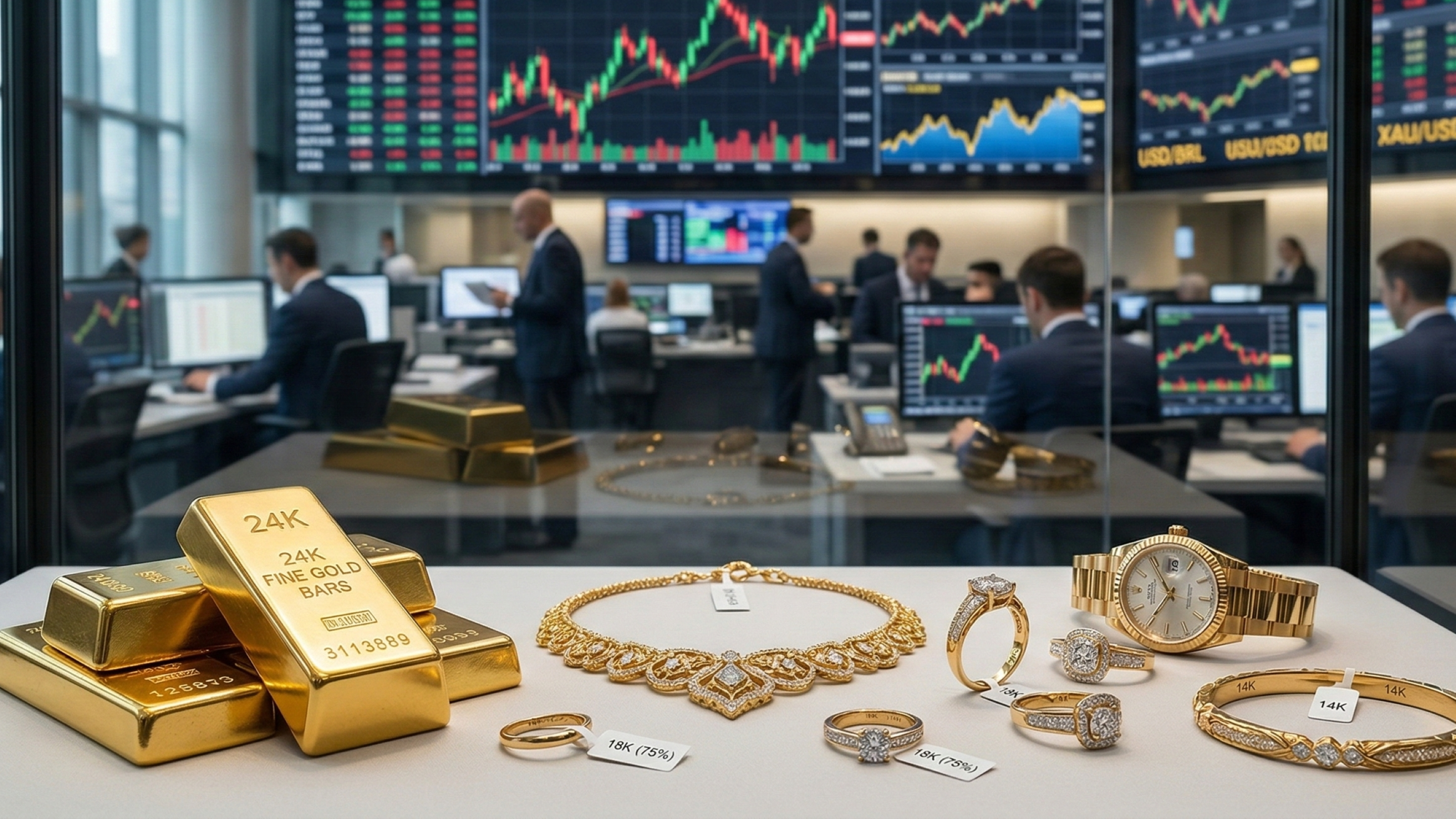 Quanto custa o ouro hoje, 27/02, no Brasil? Por que o valor muda na hora de comprar ou vender