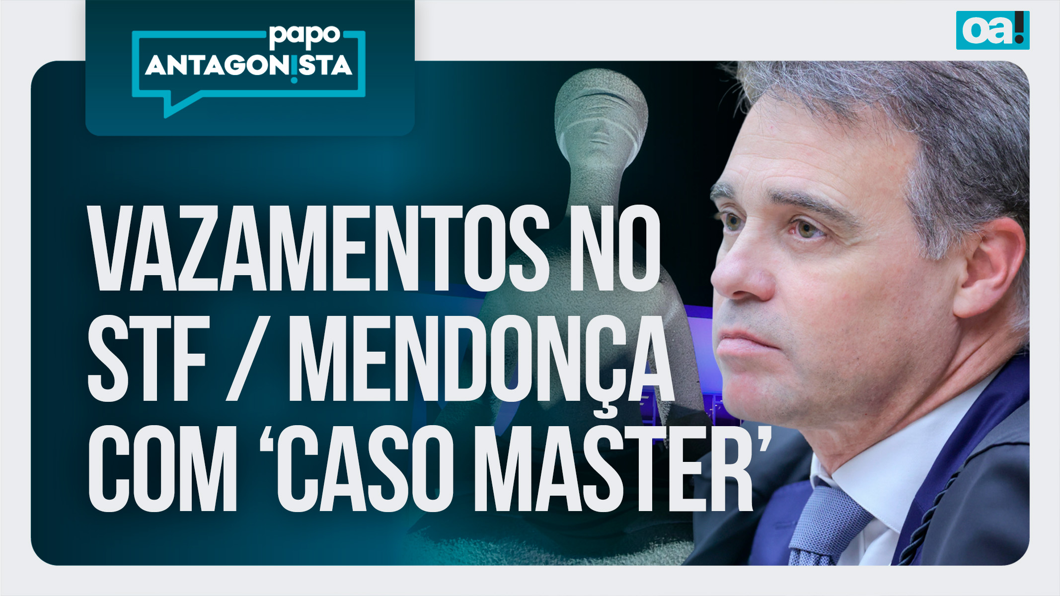 Papo Antagonista: Vazamentos no STF | Mendonça com ‘Caso Master’