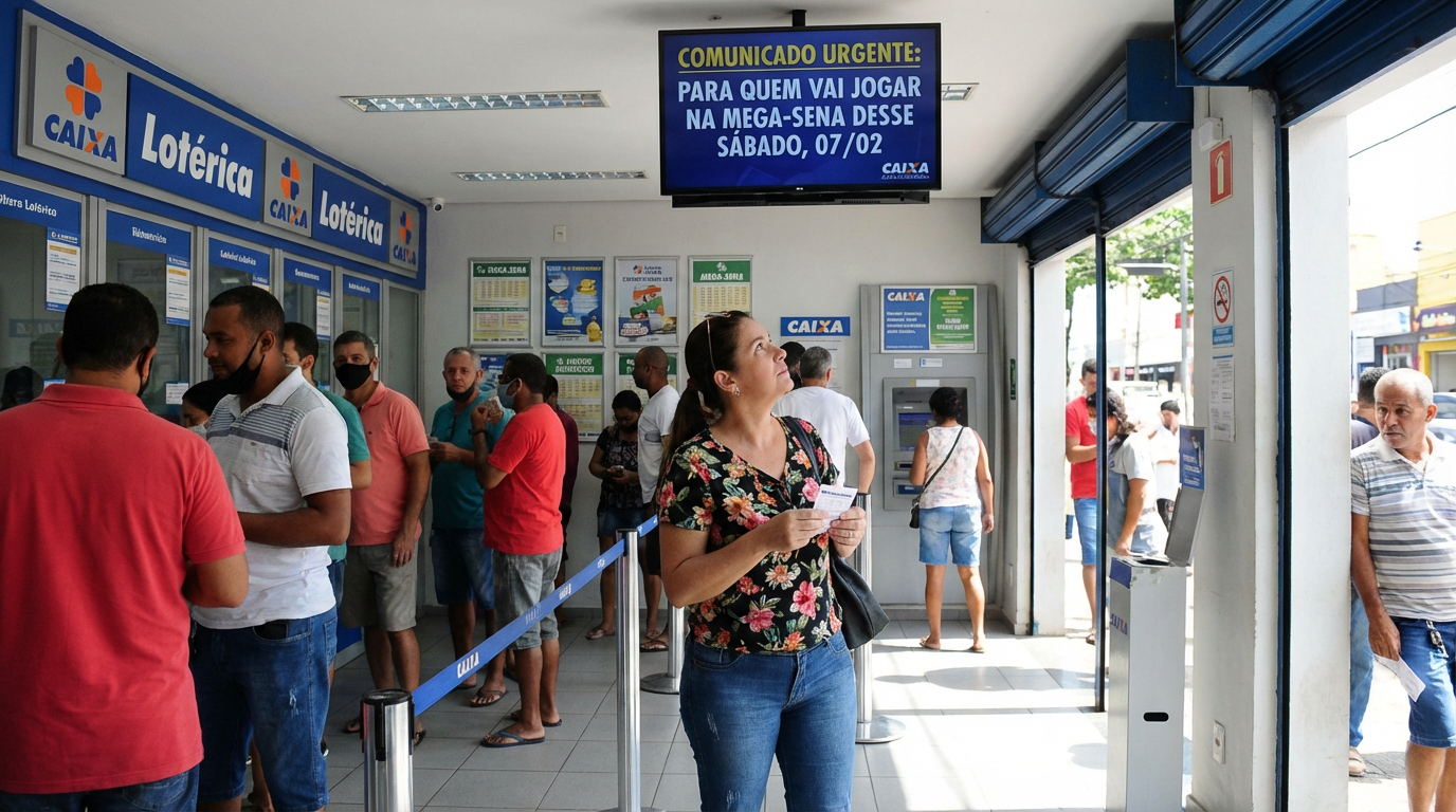 Comunicado para quem vai jogar na Mega-Sena desse sábado, 07