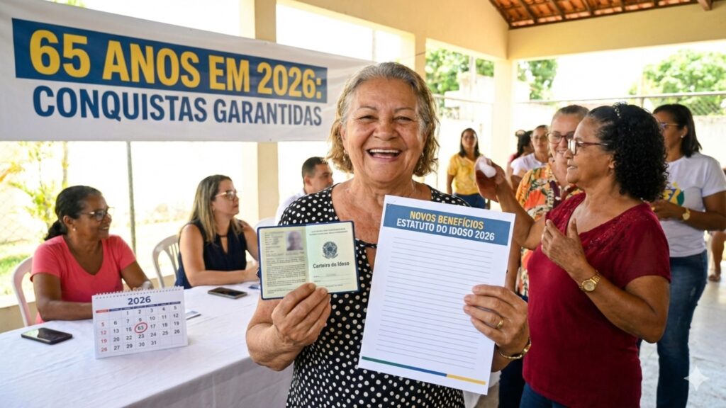 Quem completa 65 anos em 2026 pode ganhar novos benefícios garantidos pelo Estatuto do Idoso