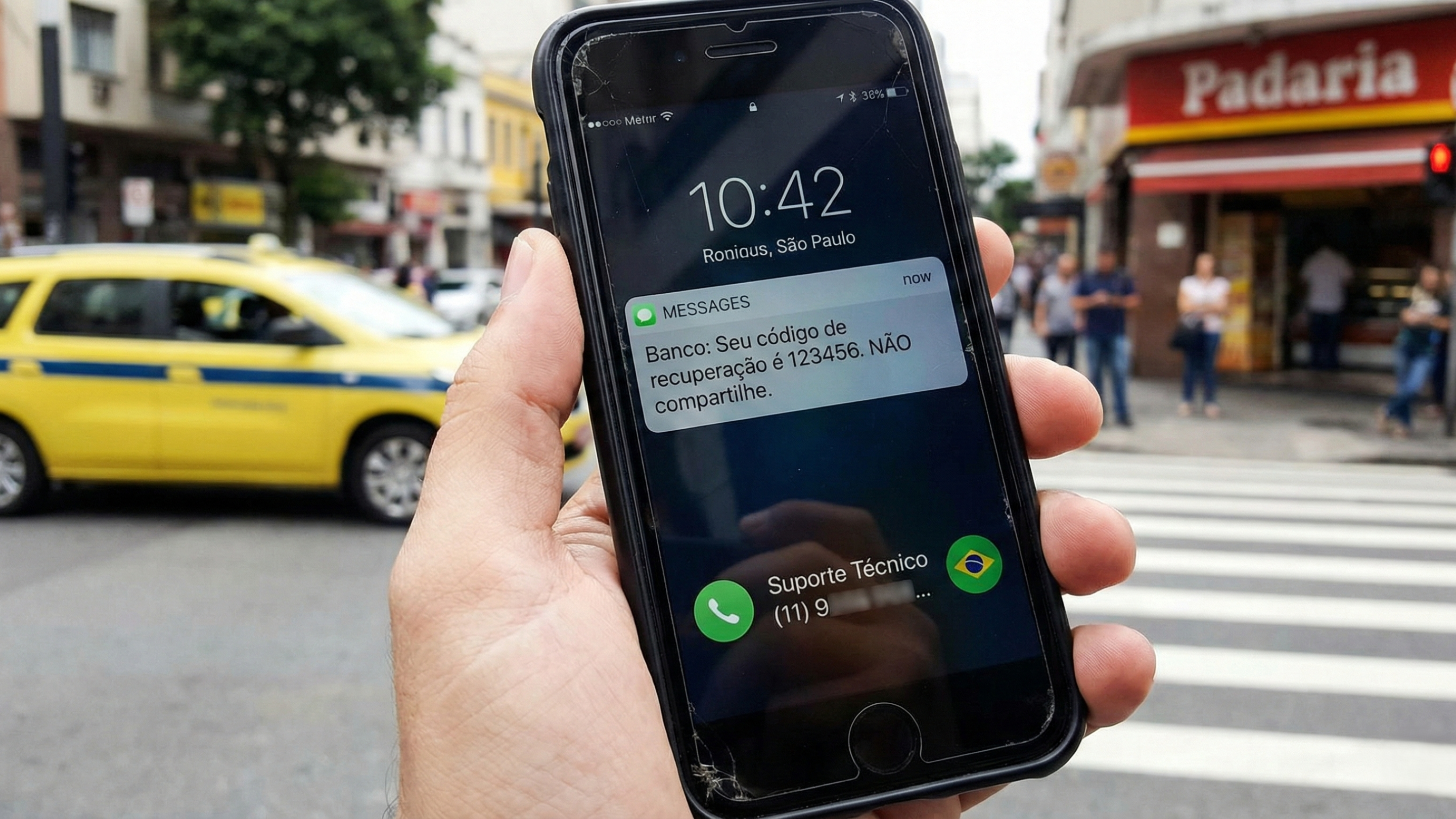 Golpe do SMS funciona com urgência falsa e transforma um código temporário na chave da sua vida digital