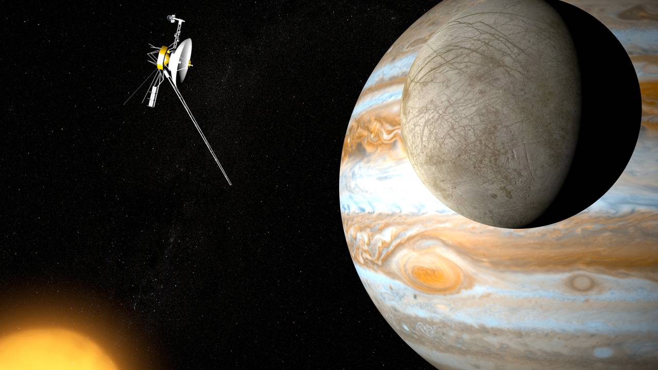 Sonda Juno da NASA conseguiu medir a espessura da camada de gelo de Europa