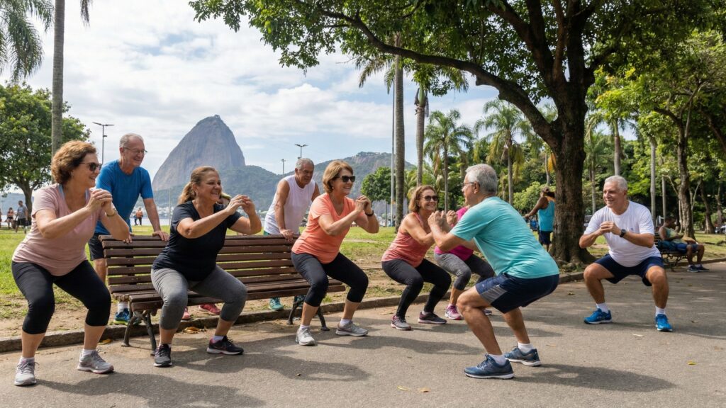 A prática de agachamentos não precisa ser sofrida, sempre respeitando seus limites