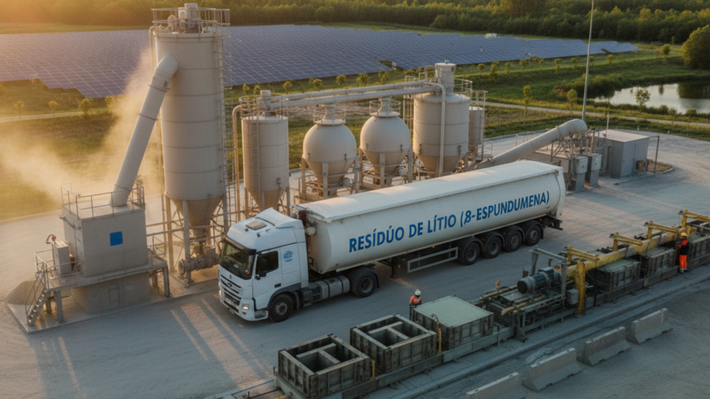 Descoberta a partir do lixo do lítio pode cortar as emissões de carbono da construção