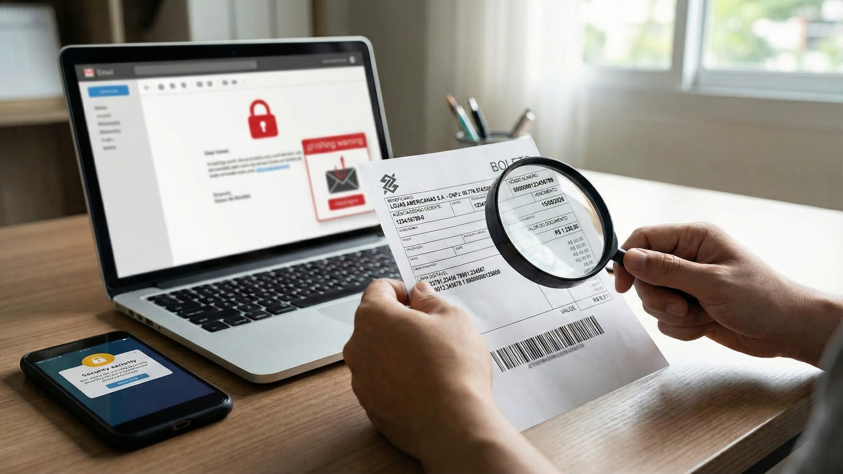 Golpe do boleto falso evolui e usa dados reais para enganar vítimas no Brasil