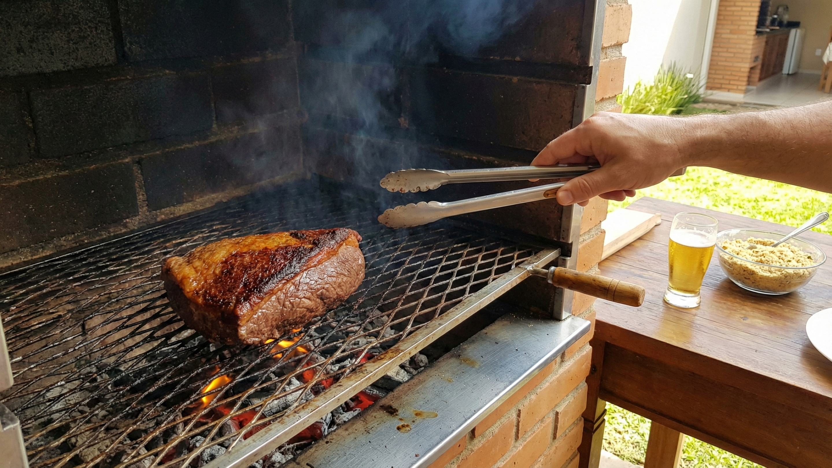 Por que virar a carne toda hora pode estar arruinando seu churrasco