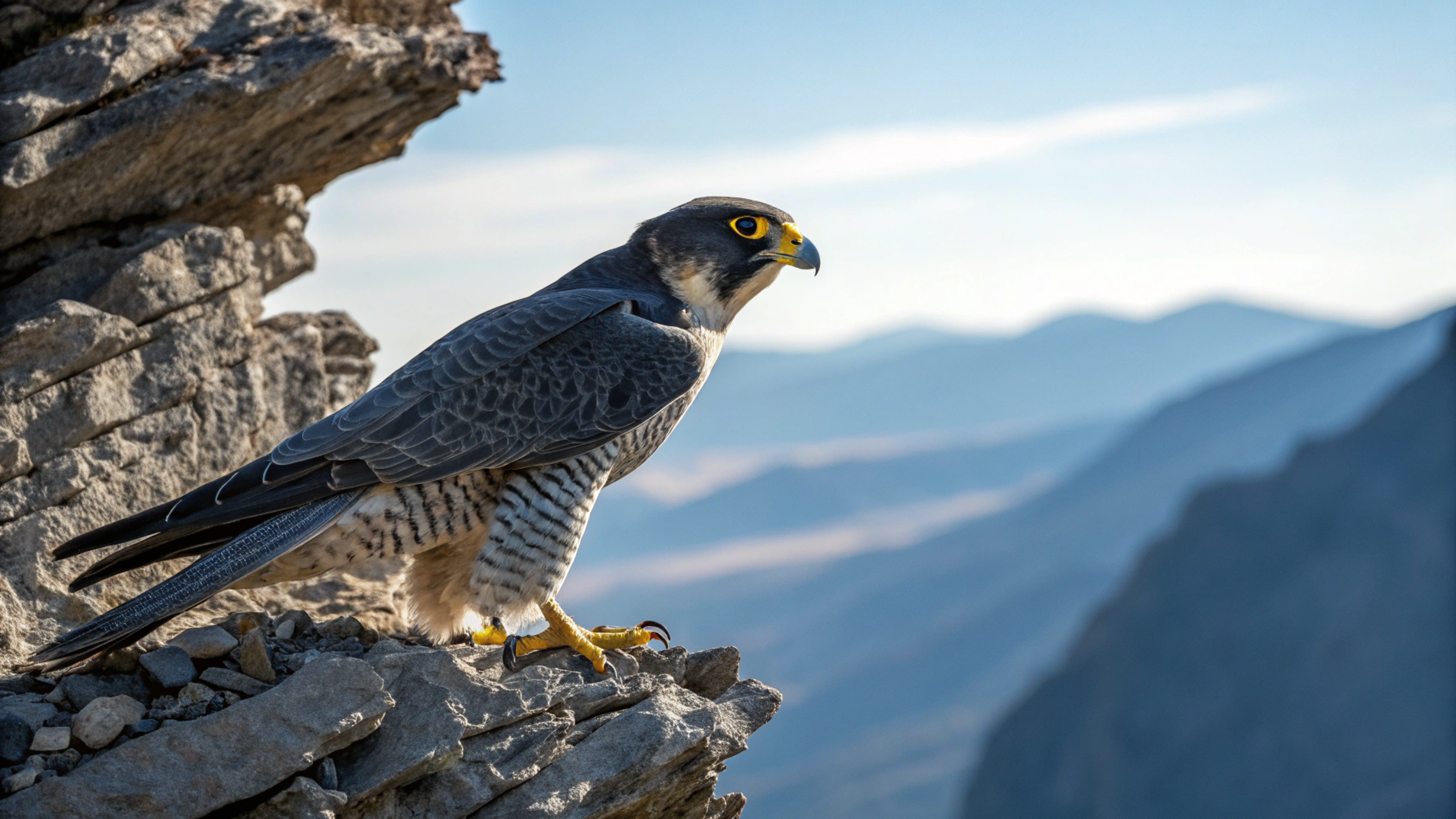 Ele ultrapassa 300 km/h em mergulho: como o falcão-peregrino domina os céus com sua velocidade