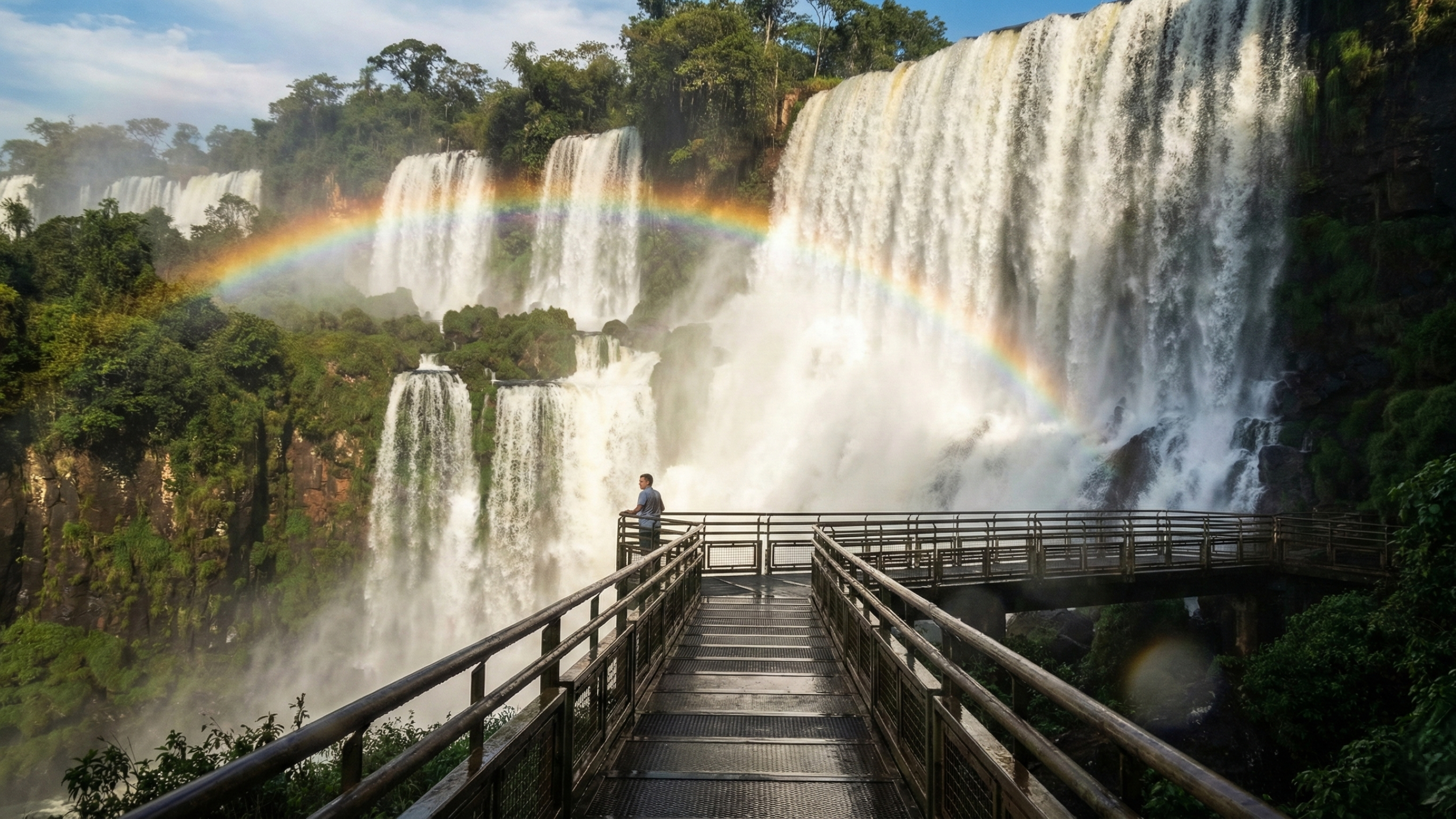 A cidade brasileira onde três países se encontram diante de uma das maiores maravilhas naturais do planeta