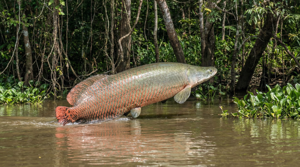 Ele vive na Amazônia e é o maior peixe de água doce já registrado no Brasil, podendo ultrapassar 200 kg