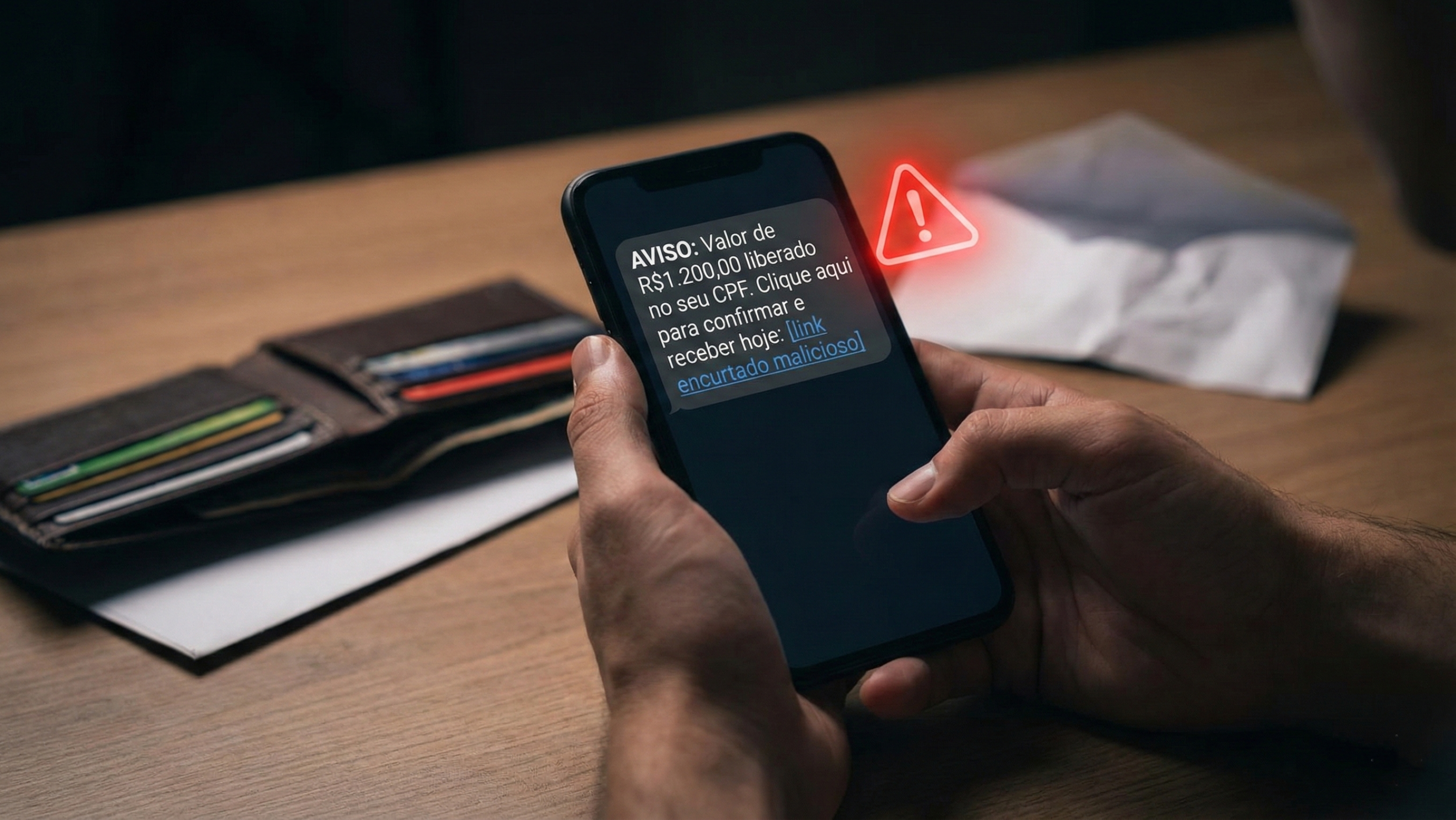 O golpe do falso benefício social que promete liberação imediata via link e faz vítimas em minutos