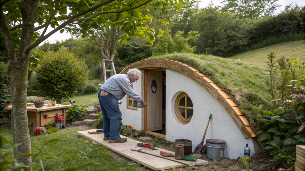 Homem de 94 anos constrói casa de hobbit e vive completamente sozinho