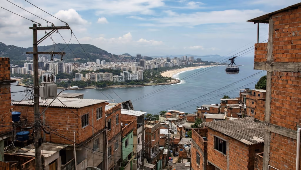 A cidade onde dois mundos convivem lado a lado todos os dias