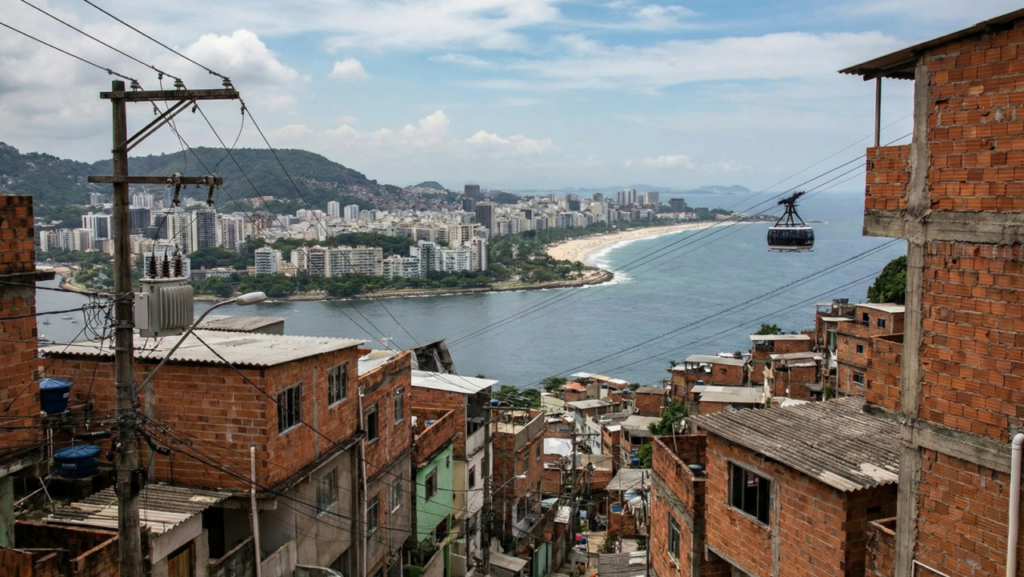 A cidade onde dois mundos convivem lado a lado todos os dias