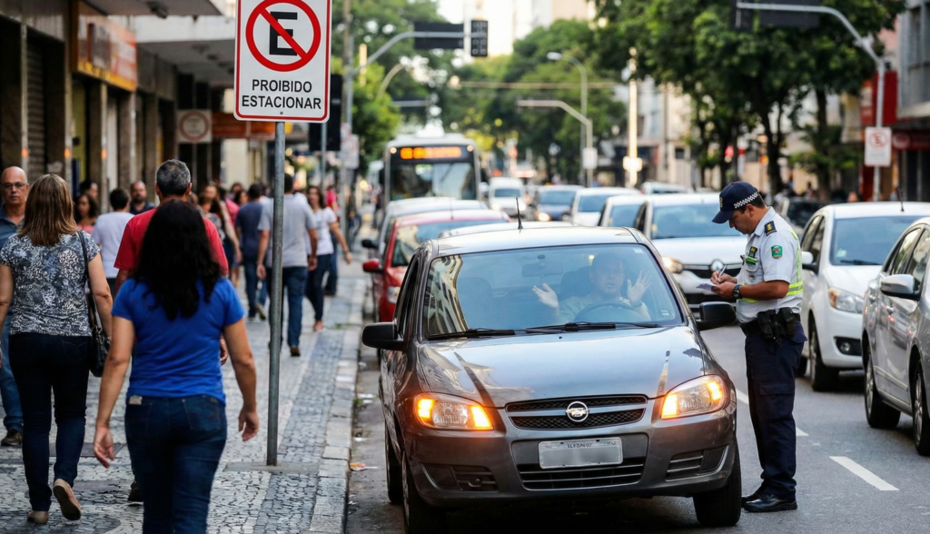 Por que estacionar “rapidinho” pode render multa e pontos