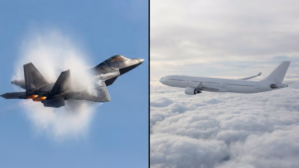 Como aviões militares conseguem voar a velocidades que destruiriam aviões comuns