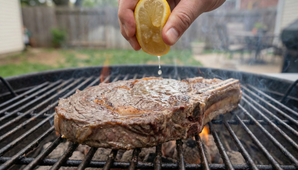 O ácido do limão pode enrijecer as fibras da carne