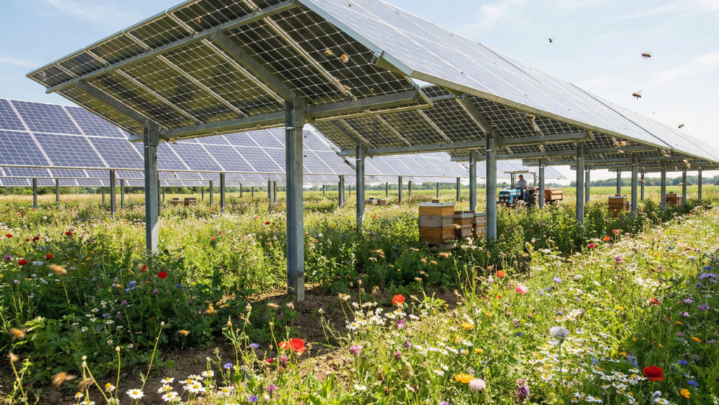Instalar painéis solares em fazendas gerou um efeito inesperado na natureza