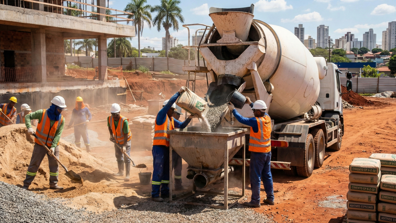 As misturas inteligentes de concreto que duram mais, reduzem falhas e cortam custos na obra