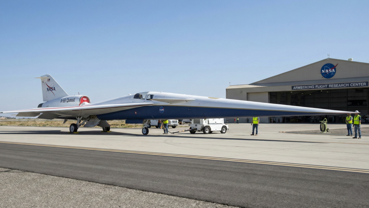 X-59 da NASA quebra Mach 1 em silêncio e desafia regras históricas