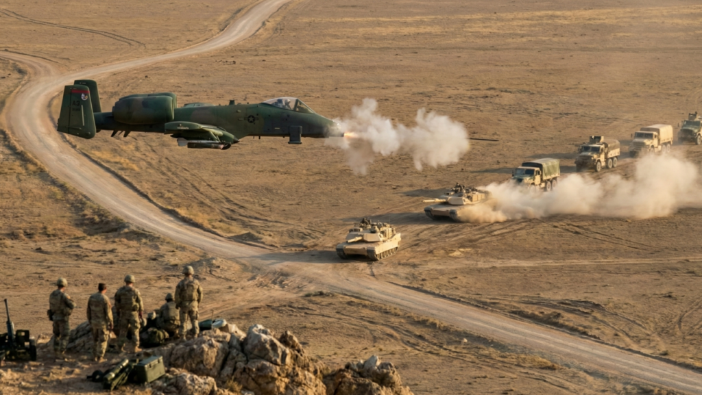 Ataques aéreos podem auxiliar equipes em solo em situações mais complicadas