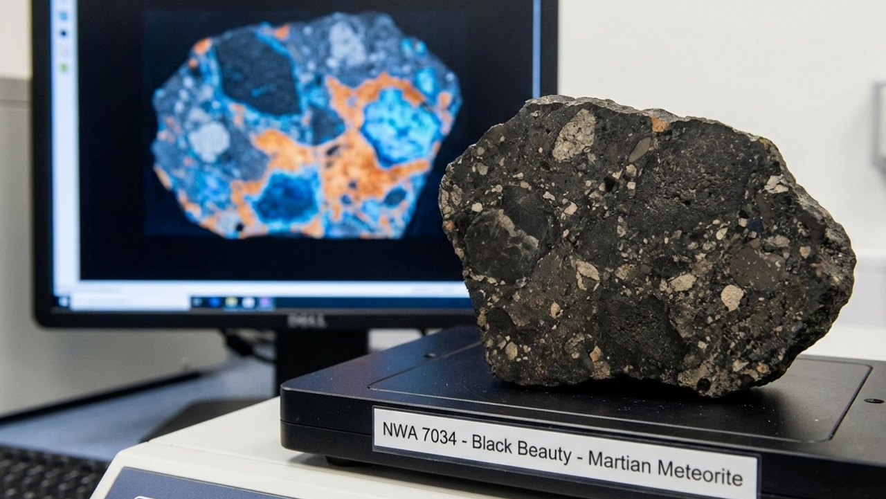 Cientistas analisam rocha negra de Marte e fazem descoberta surpreendente