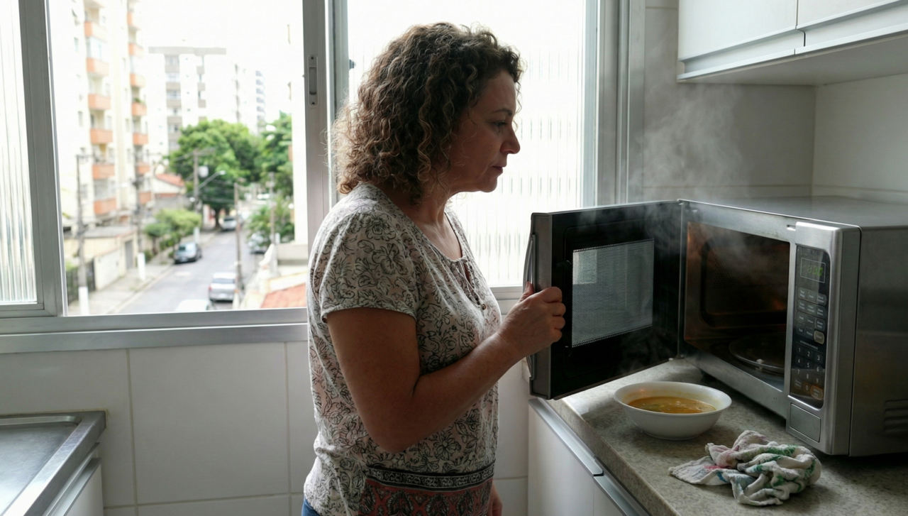 Deixar a porta do micro-ondas aberta ou fechada depois de usar faz diferença?