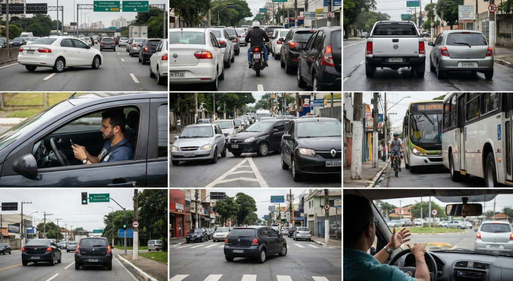 Diferentes tipos de ações podem ser consideradas direção perigosa