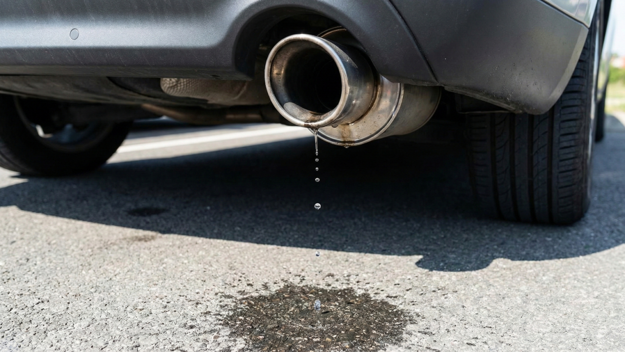 Água no escapamento do carro assusta mas nem sempre é defeito