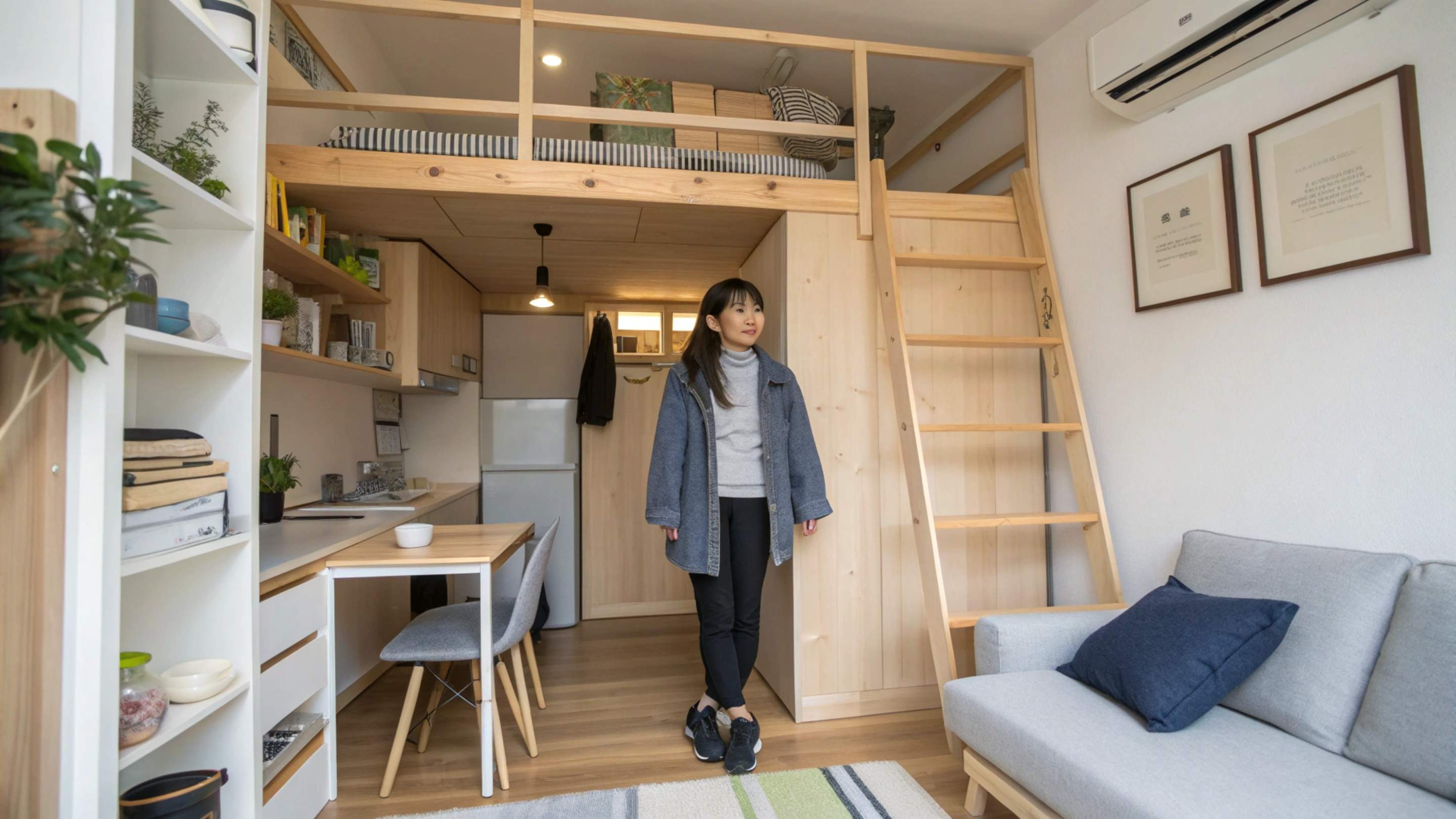 Este truque japonês transforma 5 metros em casa completa