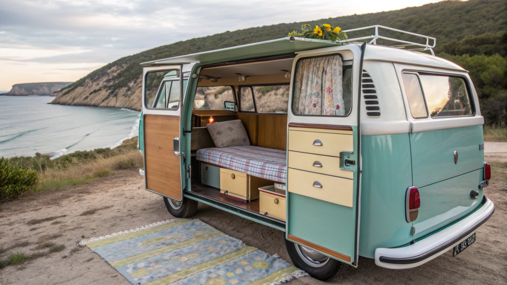 Como 6 pessoas conseguem dormir dentro de uma kombi 