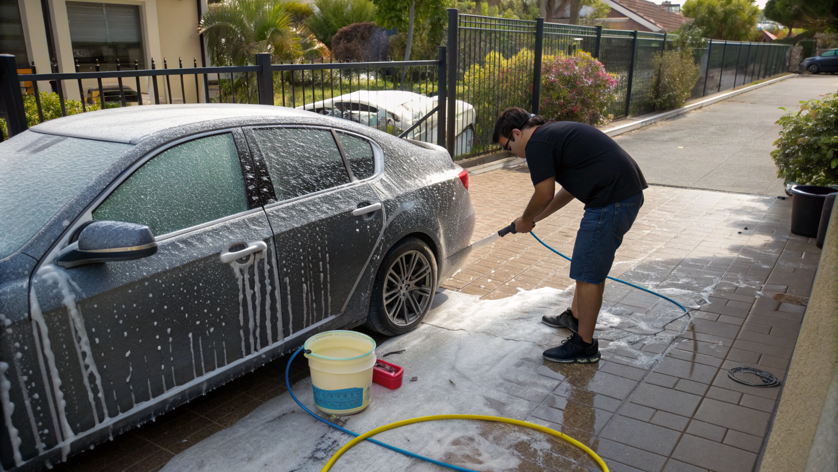 O segredo que não deixa sua pintura riscar na hora de lavar o carro