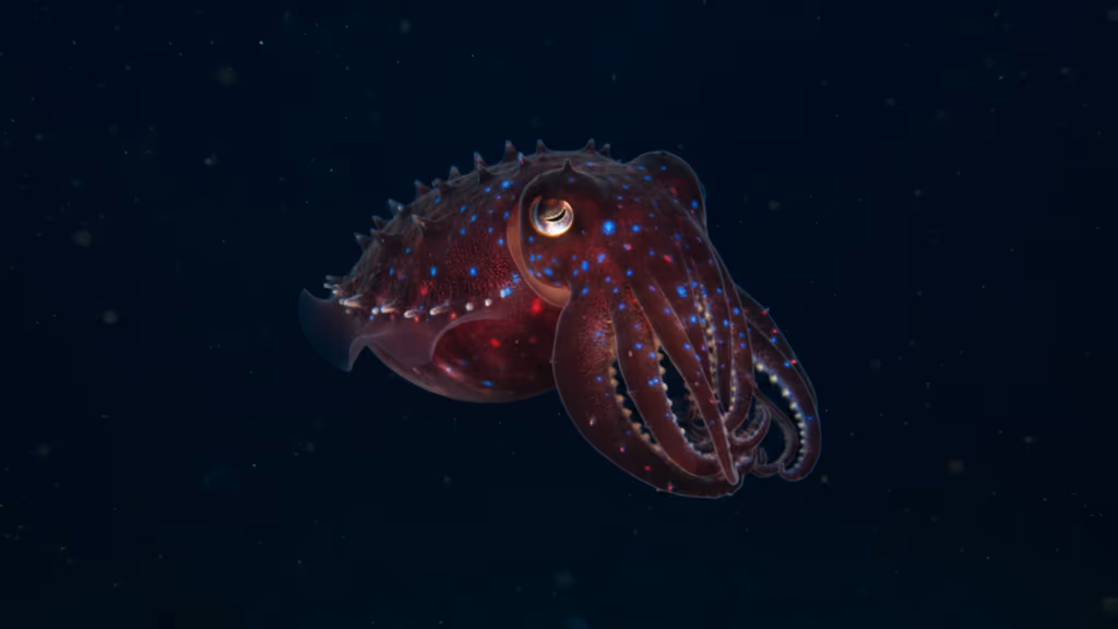 Lula‑vampiro-do-inferno, o “fóssil vivo” das profundezas