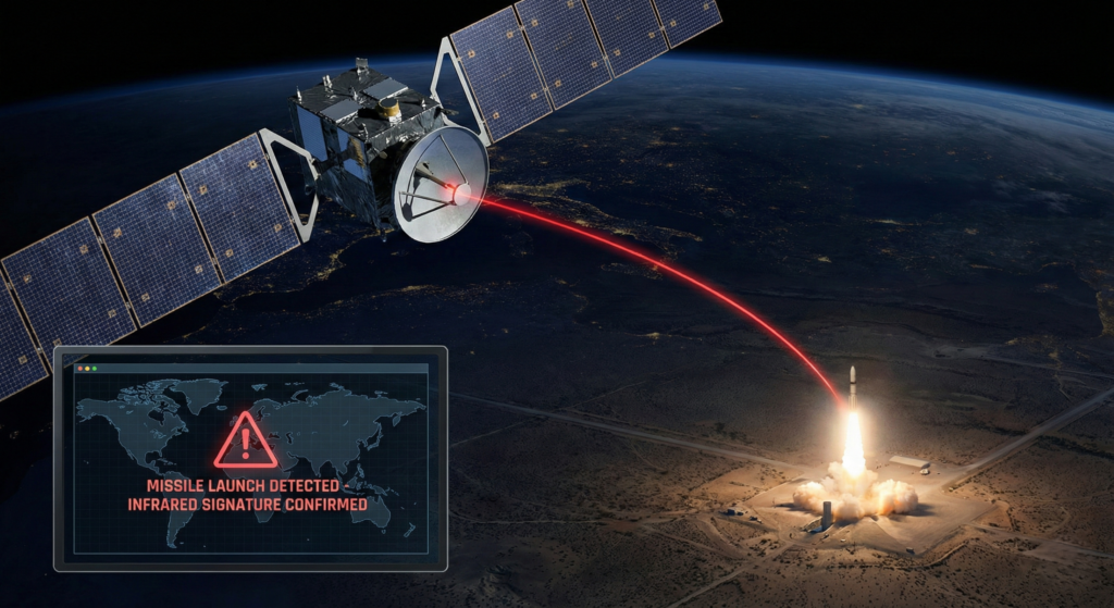Como satélites militares identificam um míssil segundos após o disparo e sustentam a dissuasão nuclear