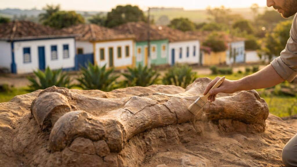 A cidade do interior de Minas Gerais que os titãs escolheram: criaturas de 27 metros no chão, 200 anos de história e o selo da UNESCO que só ela tem nas Américas