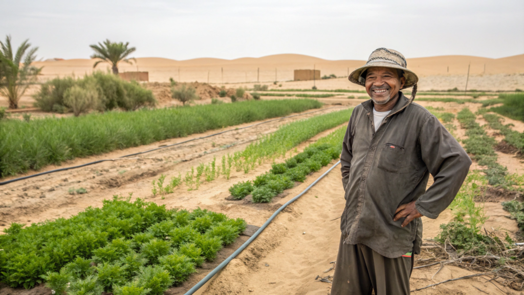 O homem que fez um deserto se tornar uma fazenda em apenas 3 meses