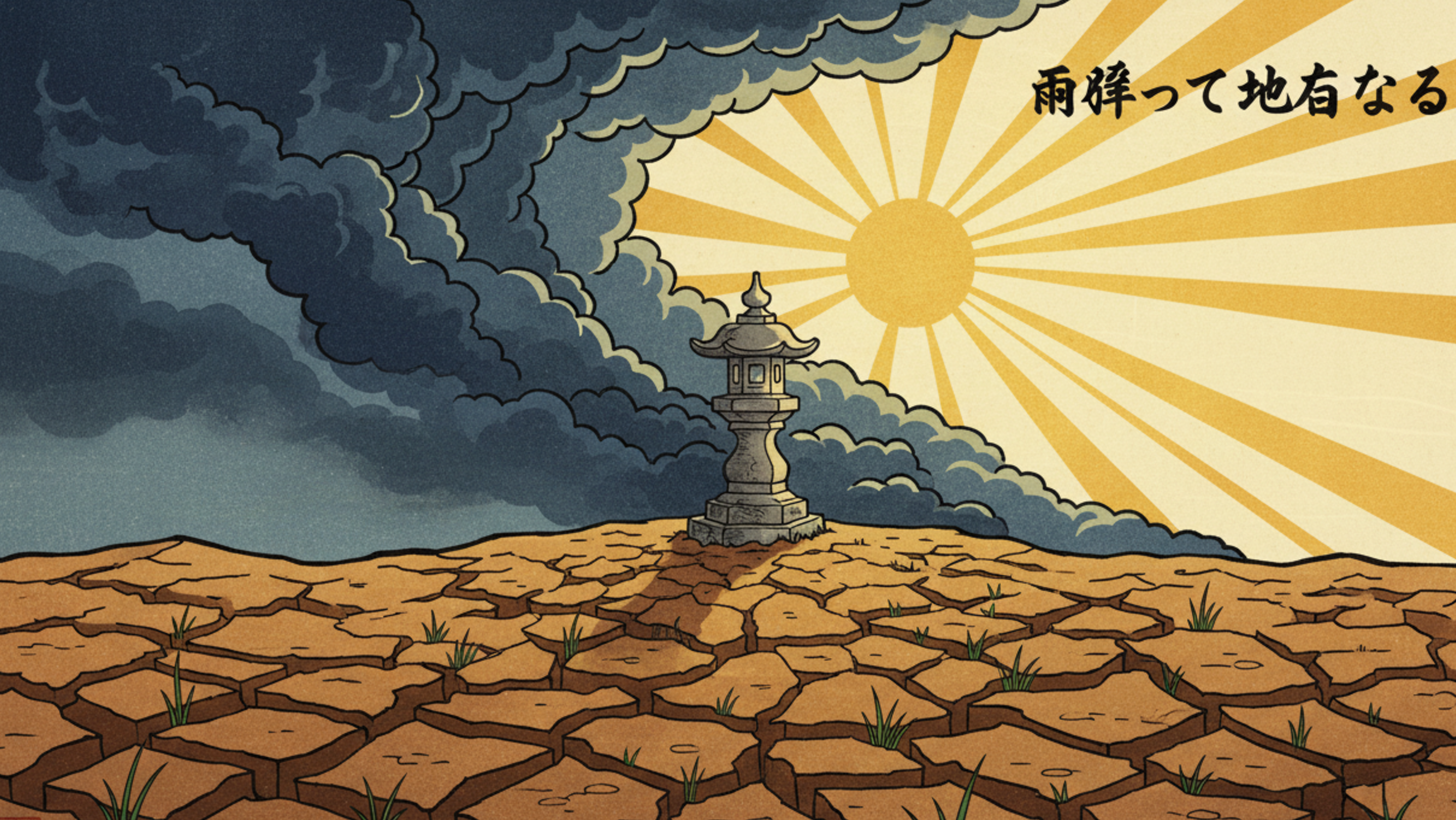 Provérbio japonês: “Depois da chuva, a terra endurece.”