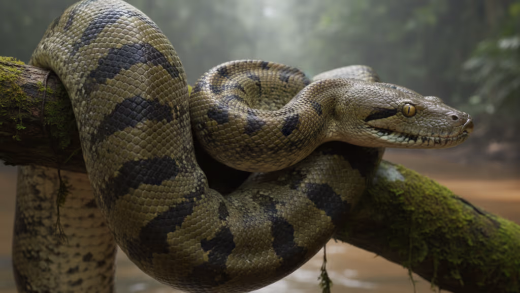 O encontro chocante de canoístas com uma sucuri gigante em Bonito