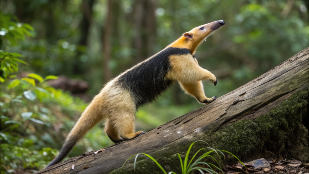 Onça tenta atacar tamanduá e o fim é surpreendente
