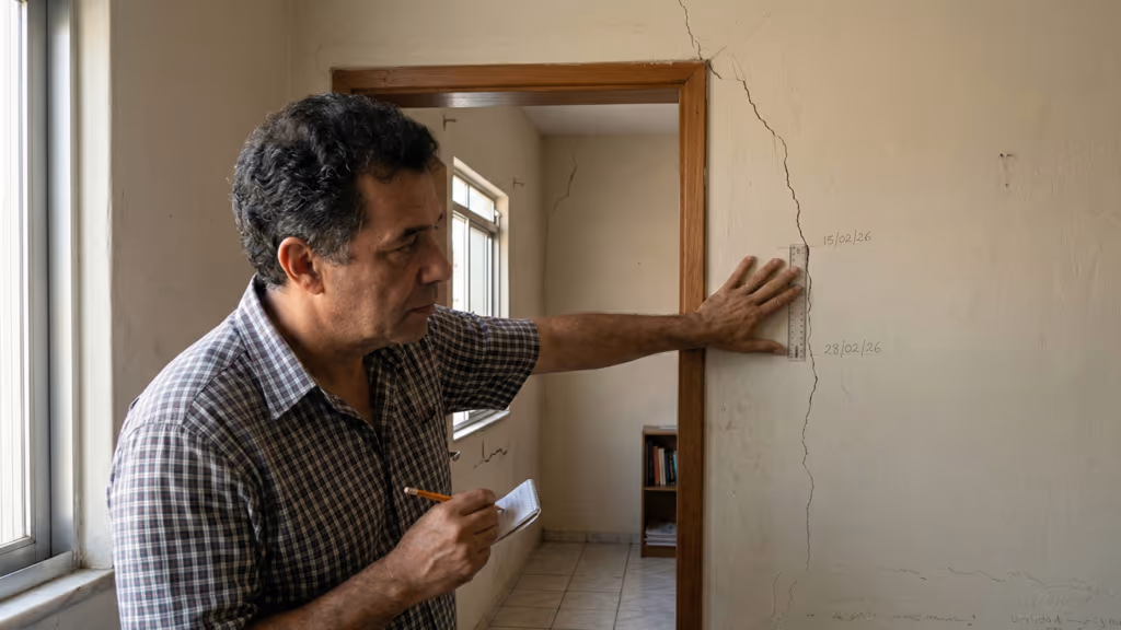 Trinca na parede: quando é só pintura e quando é risco estrutural