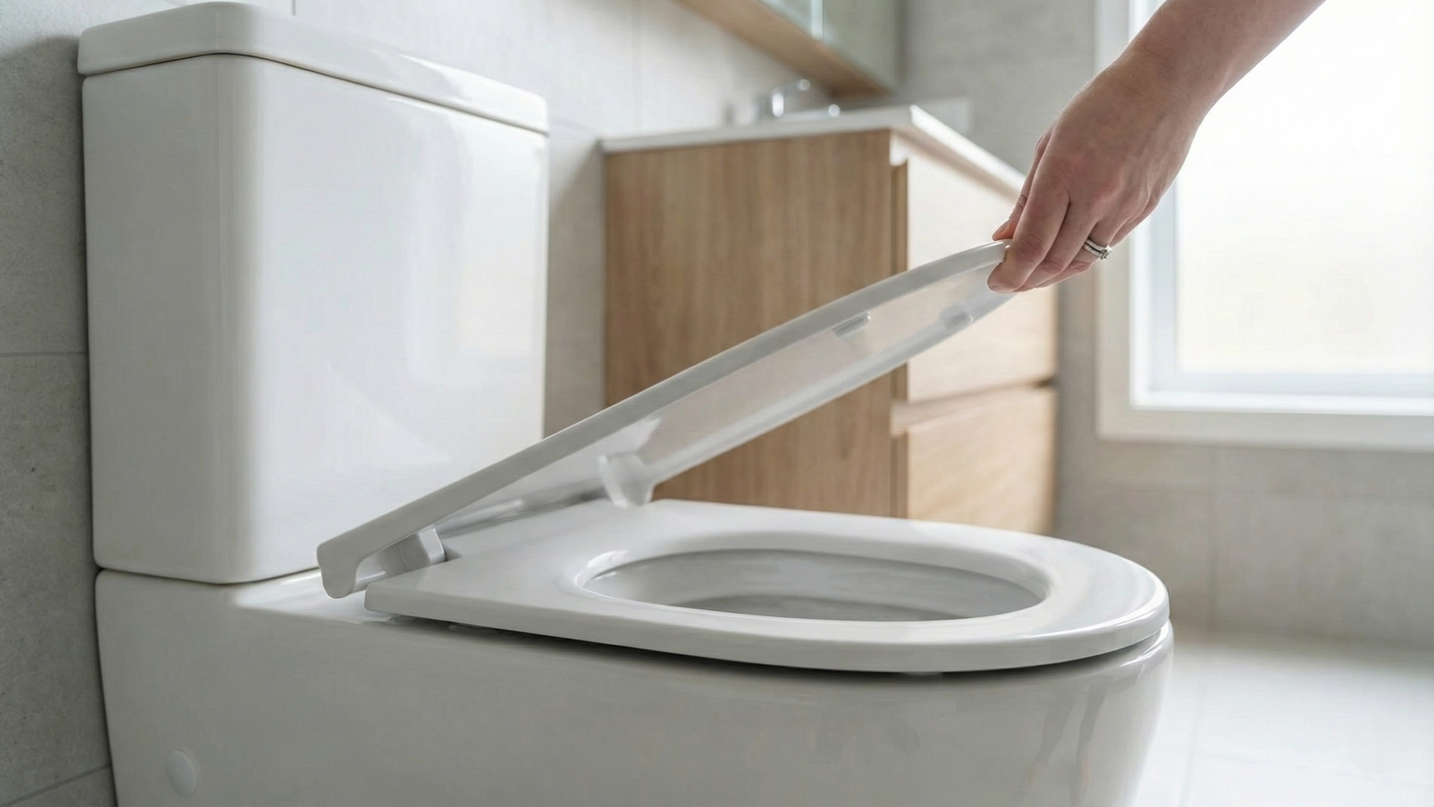 A tampa do vaso sanitário deve ficar levantada ou abaixada segundo os estudos?