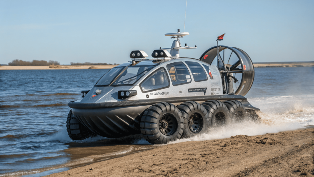 Esses ve&iacute;culos andam na rua e flutuam na &aacute;gua sem parar em nenhum dos dois