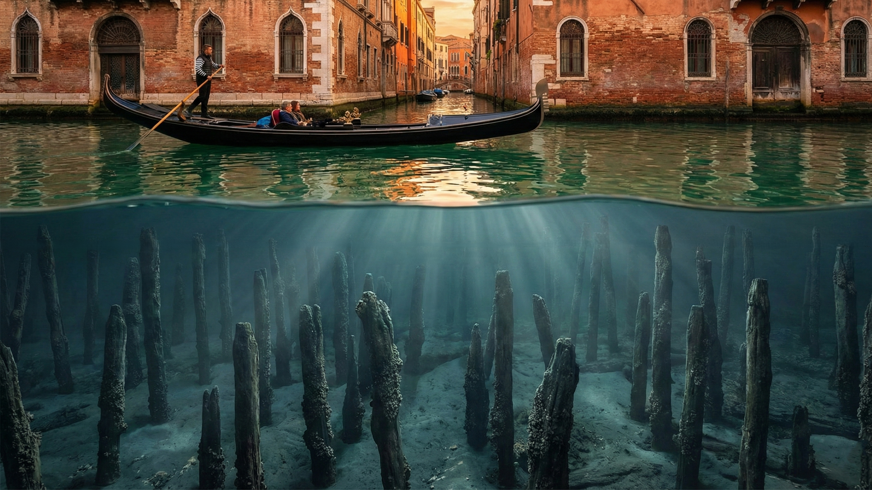 A floresta submersa de 10 milhões de troncos que sustenta os palácios de uma das cidades mais famosas do planeta há mais de 1600 anos