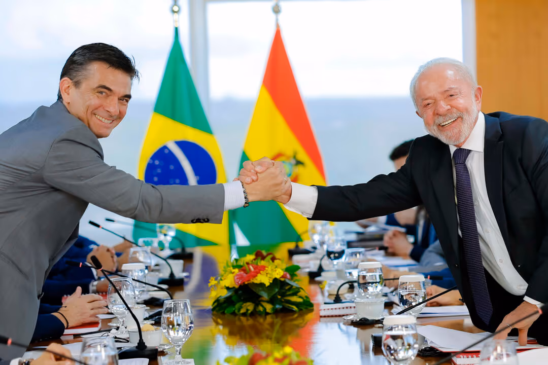 Lula e Rodrigo Paz firmam acordo de combate ao crime organizado