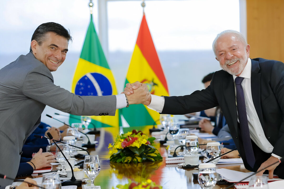 Lula e Rodrigo Paz firmam acordo de combate ao crime organizado