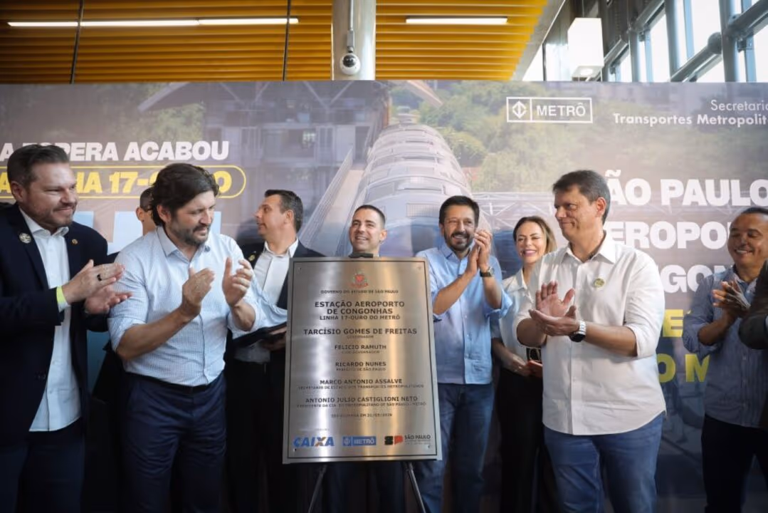 Governo de SP inaugura Linha 17-Ouro no Metrô