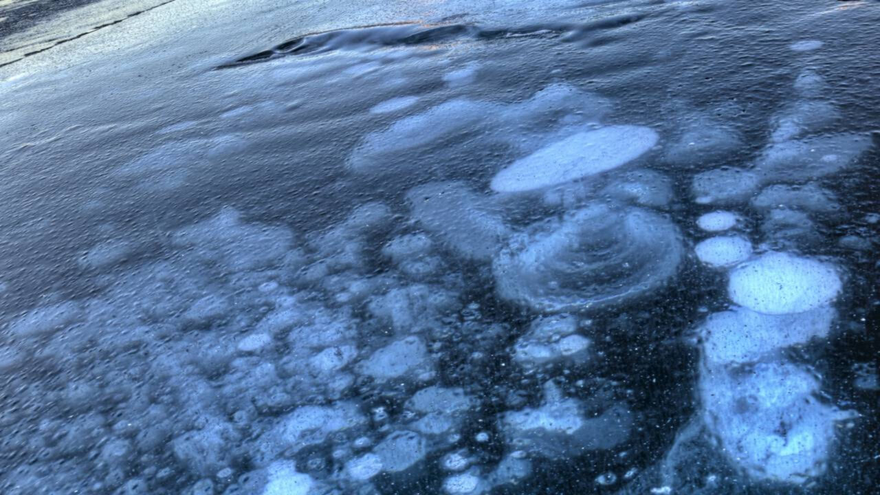 Um lago que borbulha naturalmente chama atenção por liberar bolhas sem ligação com vulcões