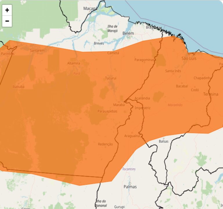 Alerta Inmet para fortes chuva nos dias 17 e 18, vejas as regiões