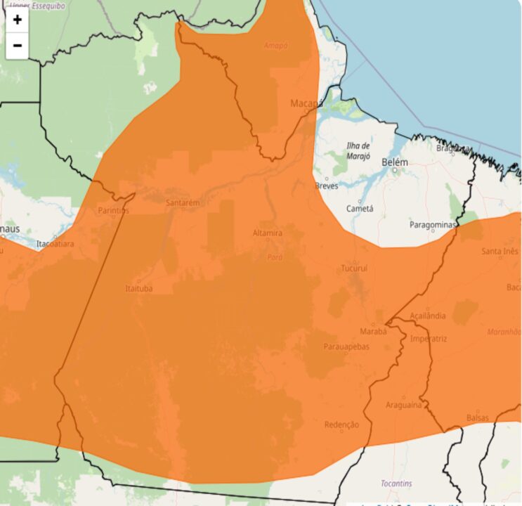 Alerta Inmet para fortes chuvas até madrugada desse 2°feira, 30