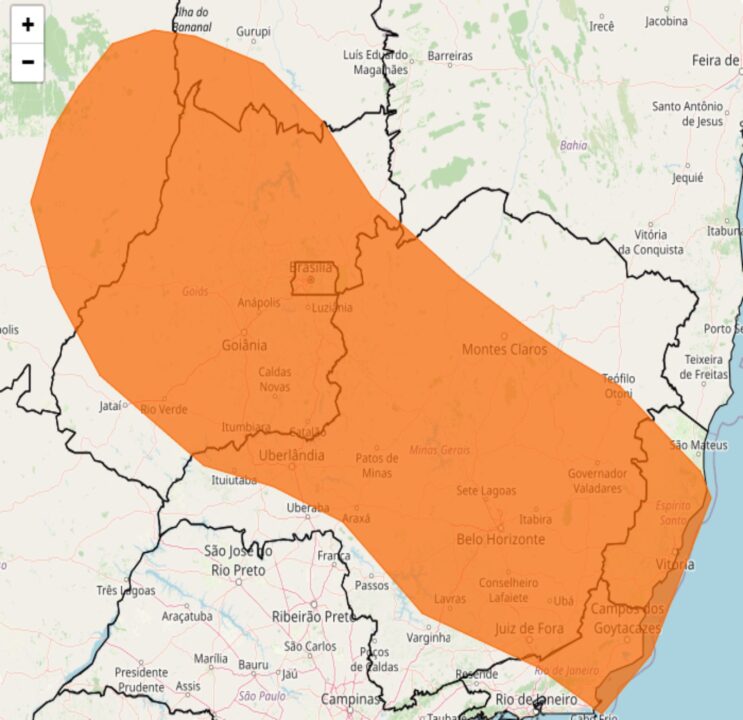 Alerta Inmet para o risco de fortes chuvas no sábado, 14; veja as regiões