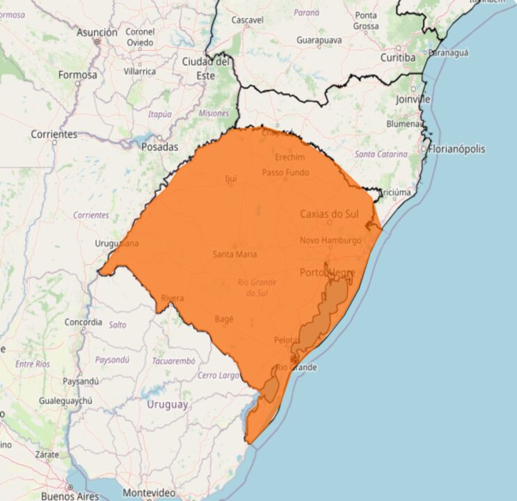 Alerta Inmet para tempestade até madrugada desse sábado, 07, veja as regiões